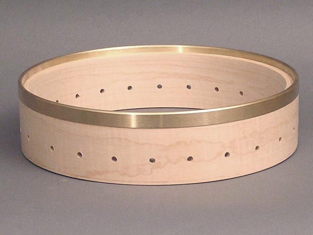 Cooperman Curly Maple with Rolled Brass Tonering