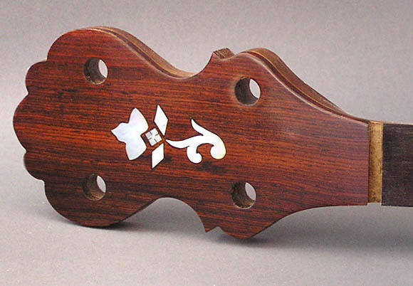 Cocobolo Peghead, Handcut Pearl